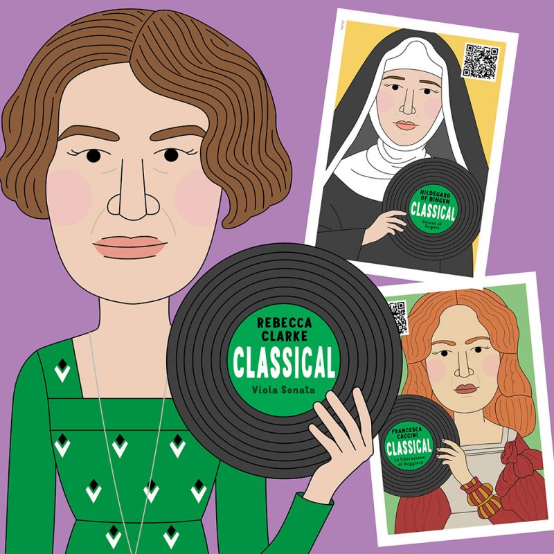 Famous classical composers posters for music classroom decor. Female composers